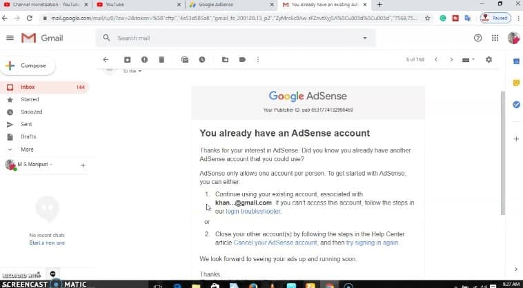How To Fix You Already Have An AdSense Account 2020