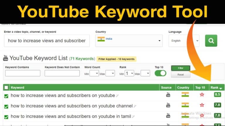 YouTube Keyword Research Tool 2021-Keyword Tool Dominator